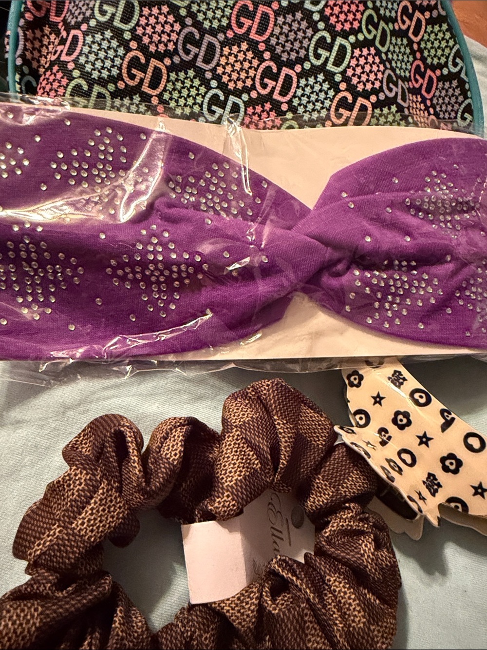 Purple Rhinestone Twist Headband - Women Accessories